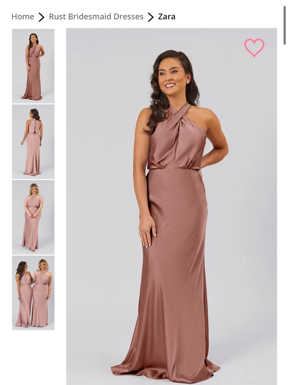 Kennedy Blue Zara Bridesmaids Dress in Wine